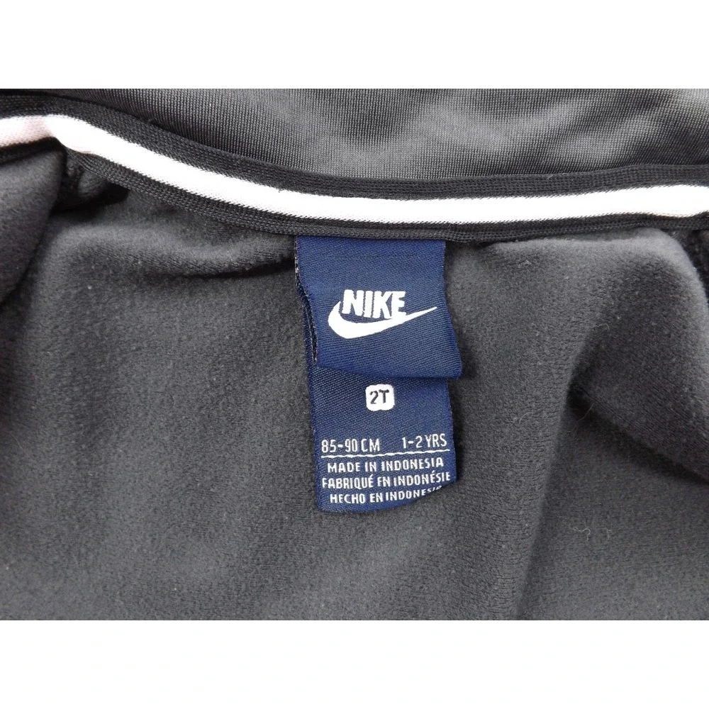 Nike Jacket Boy's Size 2T Toddler Gray/Orange‎ Zip Up Pockets Just Do It Graphic